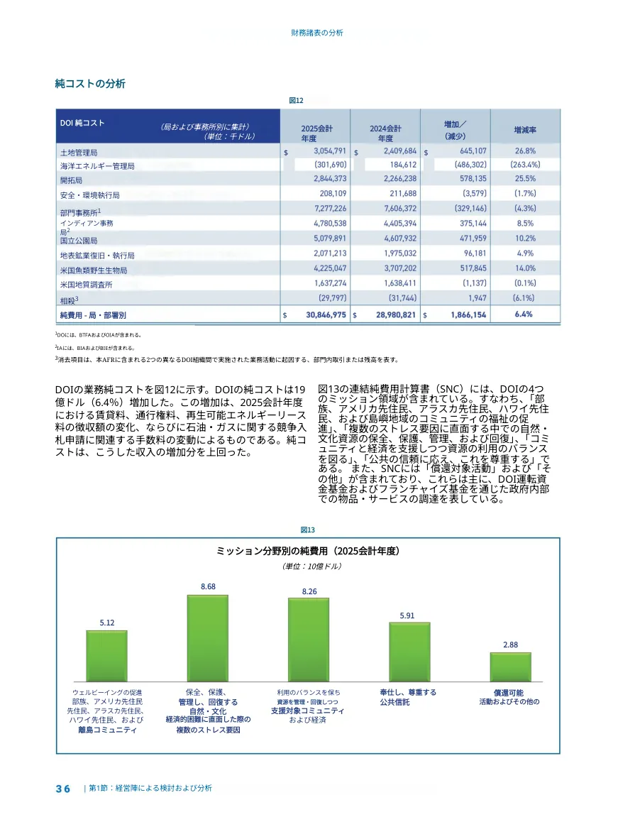 DeepL 译文（带净成本表格和柱状图的财报页面）：表格、脚注和图表标签都翻了，加粗也保住了；有一行表格底色被白块打断。